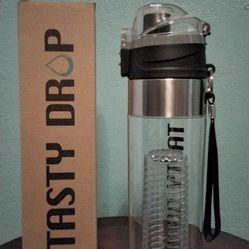 Infusion Water Bottle $10 - Tasty Drop 24 Oz. with Flip Cover