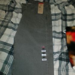 501s (Grey)  Size 38x32 & Basketball Shirt (L)