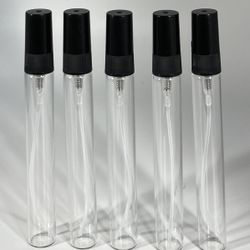 10ml Empty Perfume Refillable Portable Fragrance Glass Spray Bottles - 5Pcs