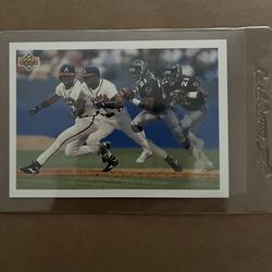 Deion Sanders 1992 Upper deck SP3 Prime Times Two Card. In Phenomenal Condition