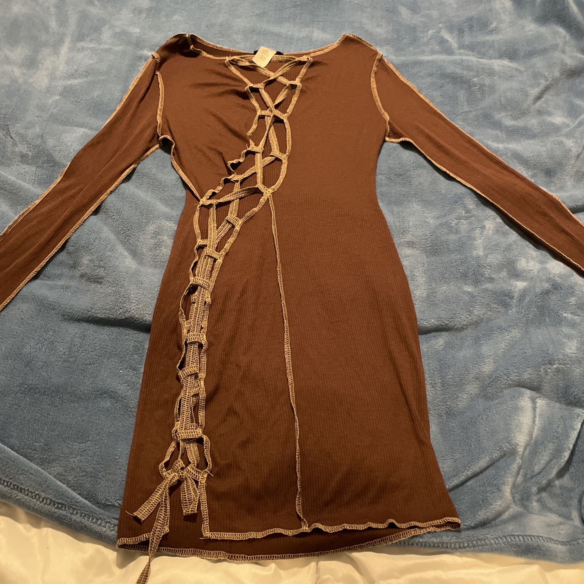 Brown Lace Dress
