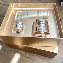 Lancome Absolue Rich Cream 2oz Eye Cream 0.67oz & Cleanser 4.2oz 3 Full size Set