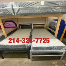 Twin Bed With Mattress 