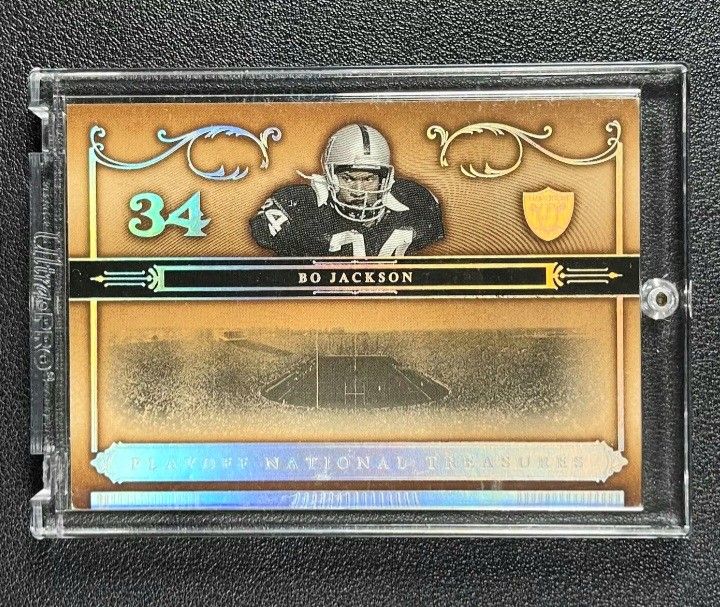 Super Sharp And Rare Mint BoJackson 2006 Playoff National Treasures Raiders #2.. # Numbered 76 /125...
