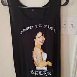 Selena Quintanilla Queen Of Tejano Short Sleeve Dressy Shirt Size X Large Black