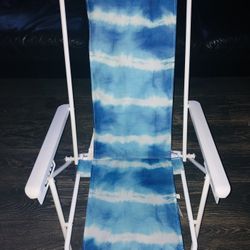 High Back Reclining Backpack Beach Chair