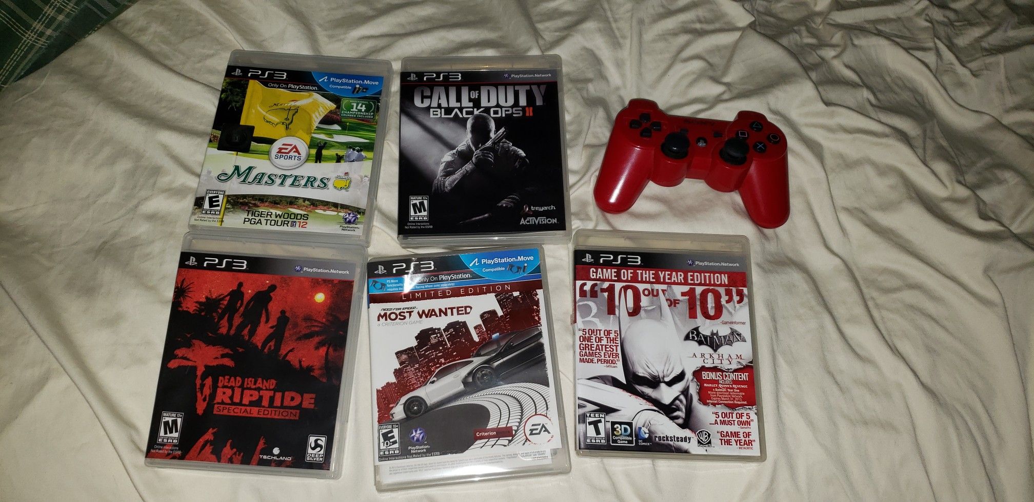 PS3 w/ five games and controller