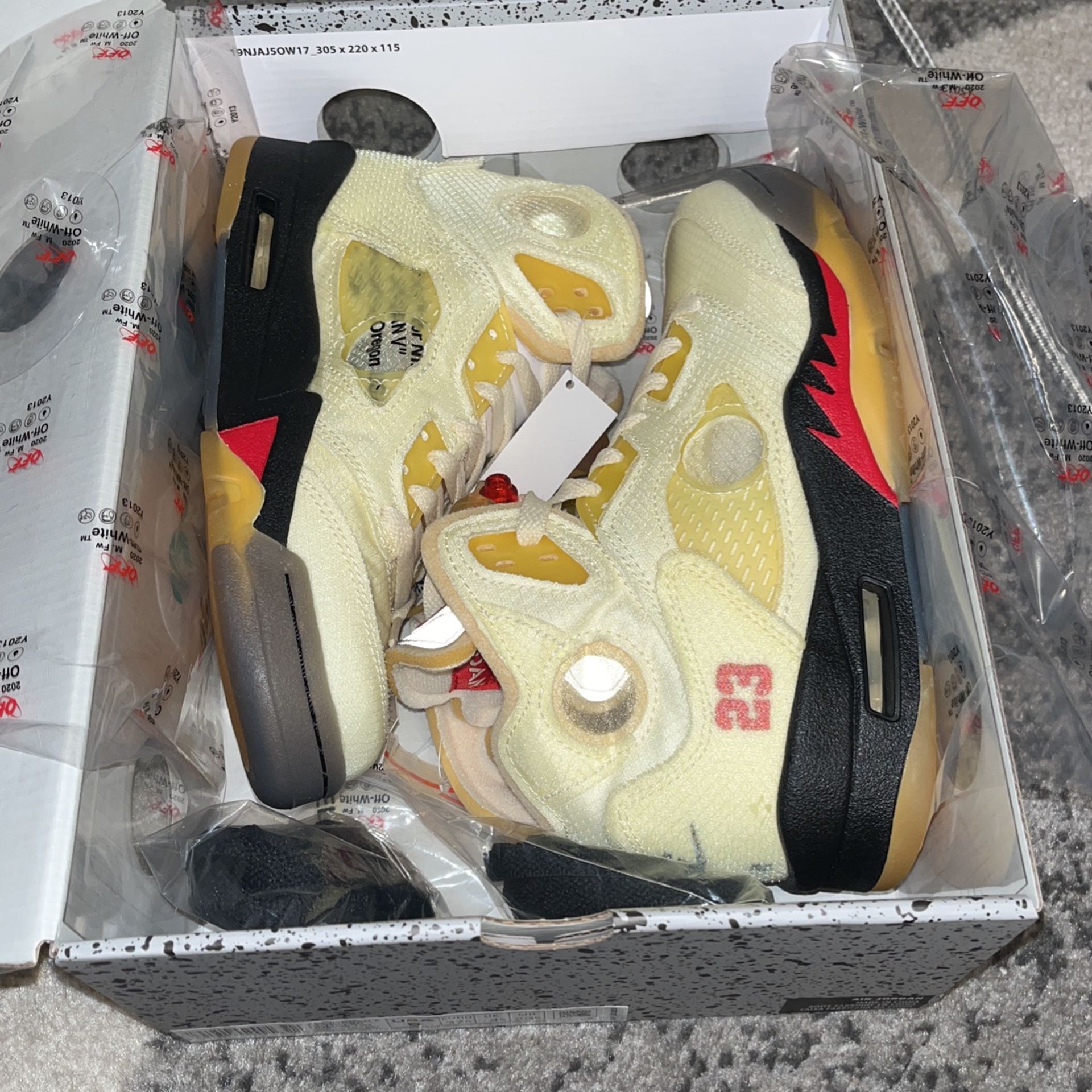 Jordan 5 Retro Off-White Sail Size 5