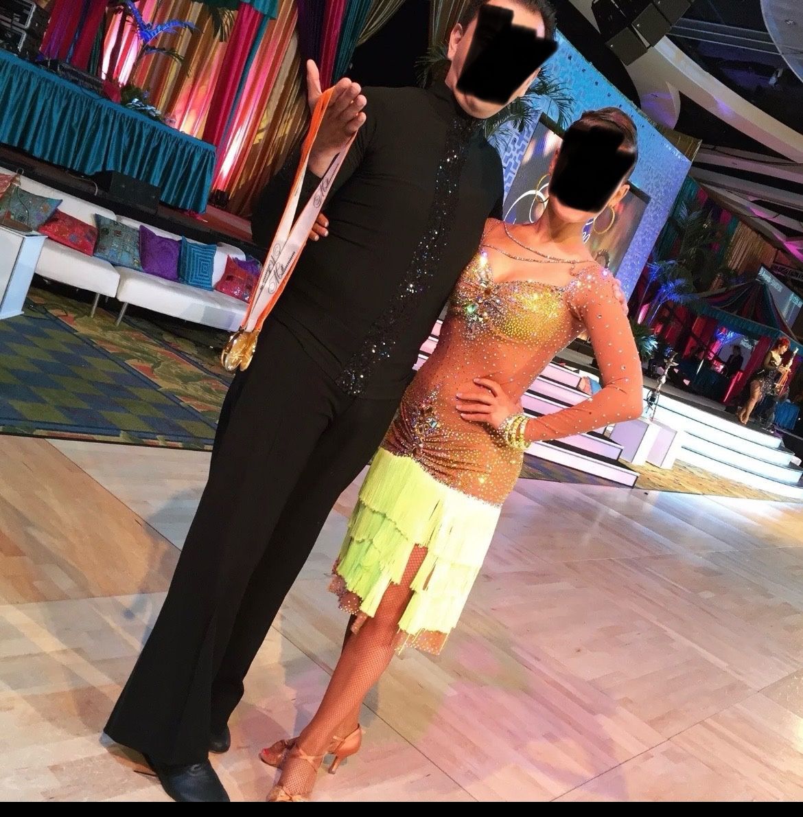 Latin/ Rhythm Ballroom Competition Dress- Small/Medium