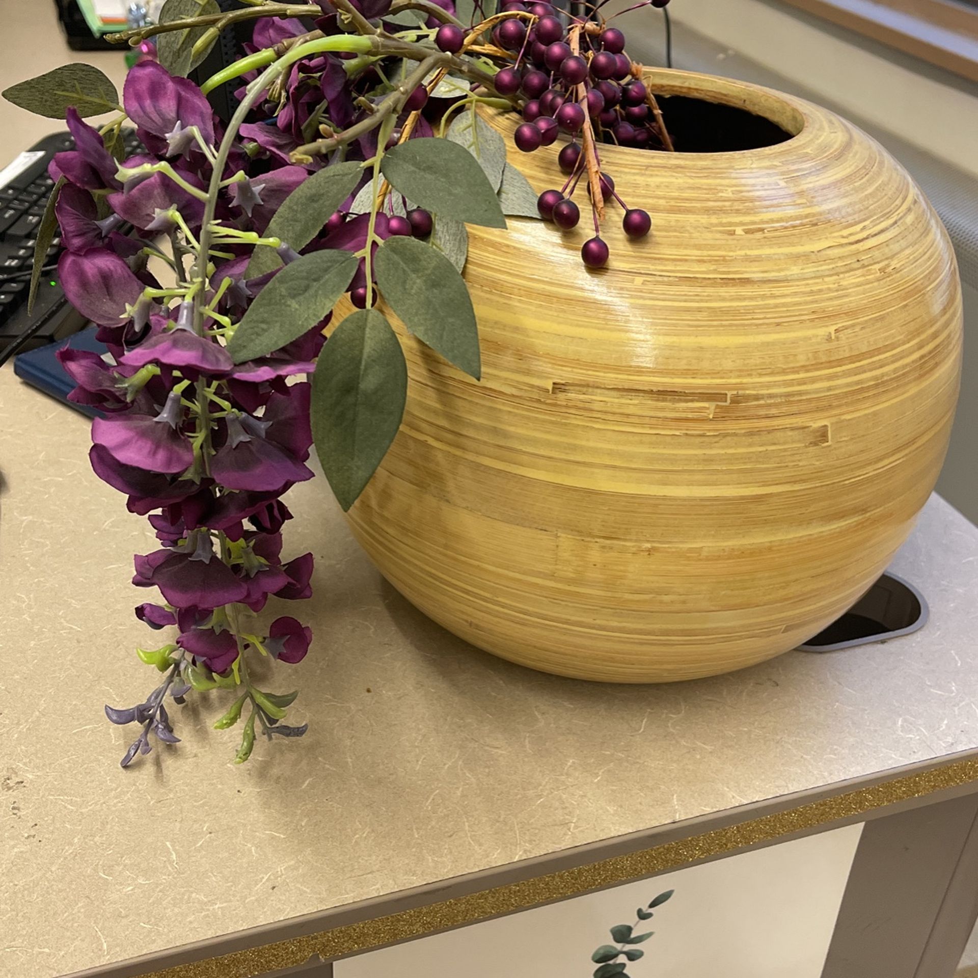 Wooden Pot with plant