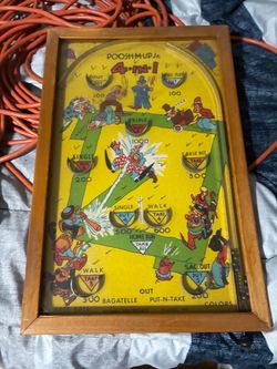 Pooh’s-mup pinball baseball game