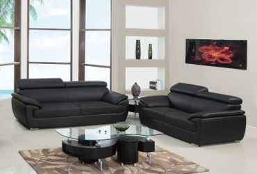 New Genuine Leather Couch / Love Seat. 86x37x38H; 69x37x38H.  Free Delivery!
