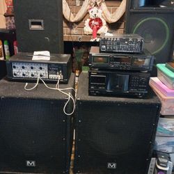 Stereo System For DJ,And Or Home System4, Speaker S,2equalizers,CD System Aswell