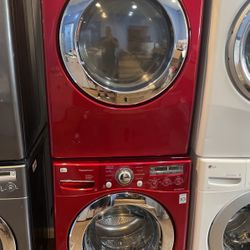 set washer and dryer gas use like new LG perfect working 