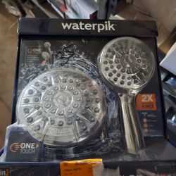 Waterpik Dual Shower Head with Hose in Chrome