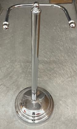 Chrome Toilet Paper Holder Stand