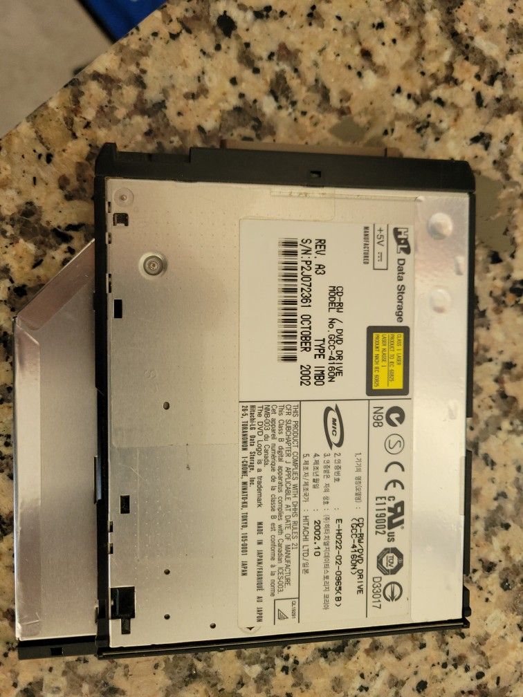 HL Data Storage CD-RW/DVD Drive Model No. GCC-4160-N