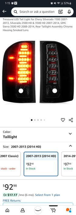 Brand New Tail Lights For Chevy Silverado