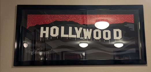 Framed Hollywood artwork