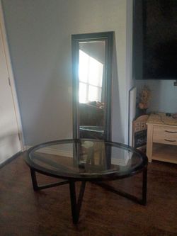 Table and mirror