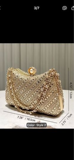 Luxury rhinestone crystal clutch