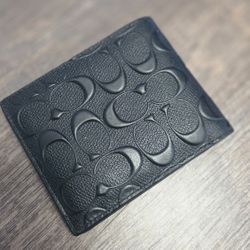 Coach bifold wallet Black Leather. Brand new with tags.