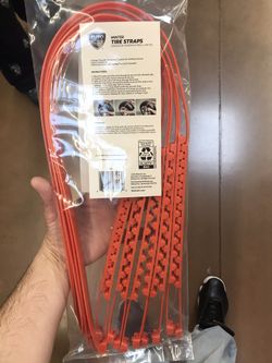 New plastic tie straps.