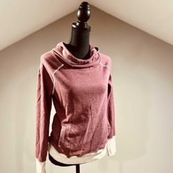 Small Maroon Cowl Neck Hoodie