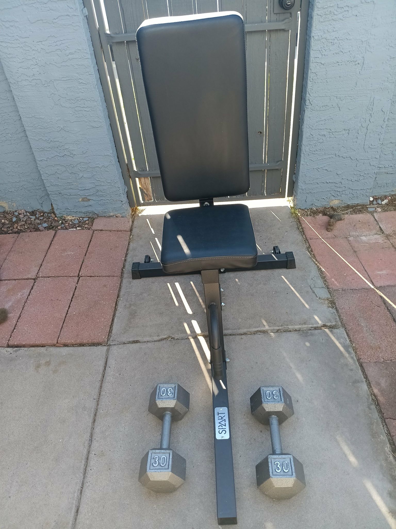 Seated Military Bench With Dumbbells