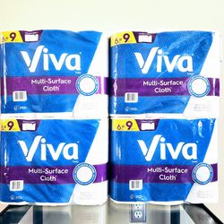 (4) Viva Paper Towels 6=9 Rolls - $24 For All FIRM 
