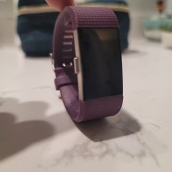 Fitbit Charge 2- Purple W/ Extra Bands & Charger