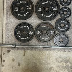 Olympic Weights W/ Barbell 