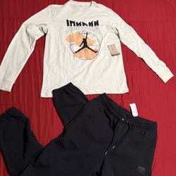 New! Men’s Sz L Jordan Set