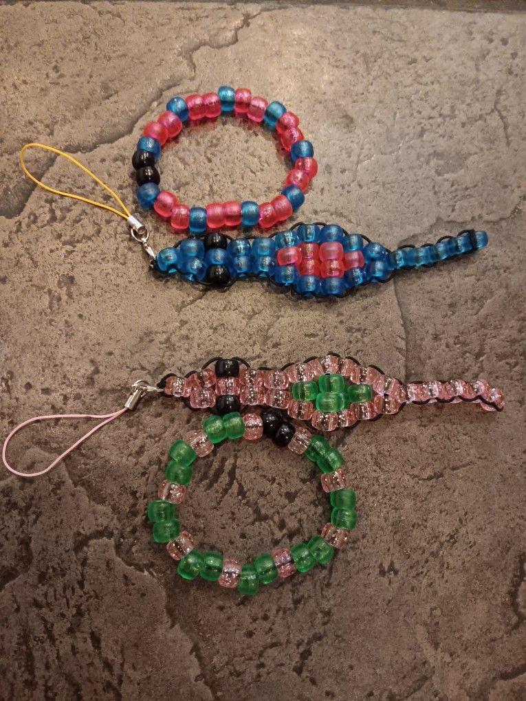 Lizard Keychain and Bracelet