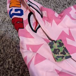 Pink Bape Hoodie