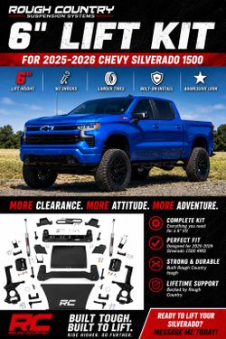 6 Inch Lift Kit  Chevy Silverado 1500 4WD (2025-2026)
