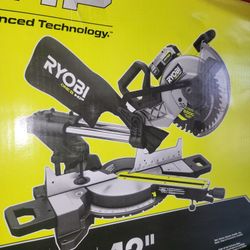 RYOBI 18V CORDLESS BRUSHLESS 10"IN SLIDING MITER SAW  TOOL ONLY NEW 