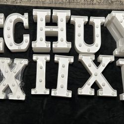 Misc 8” marquee letters  $5.00 EACH