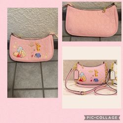 Coach x Disney Winnie the Pooh Pink Leather Bag