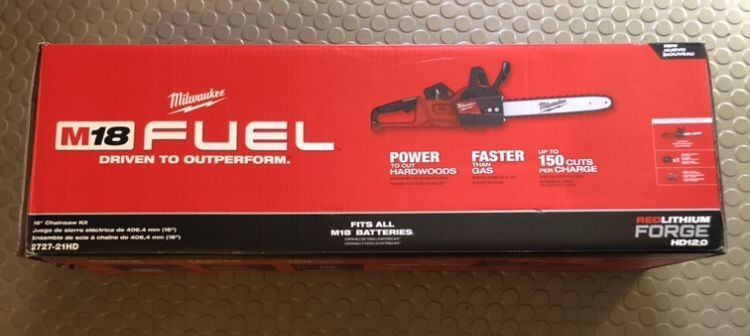 New Sealed Milwaukee M18 Brushless Battery chainsaw Kit
