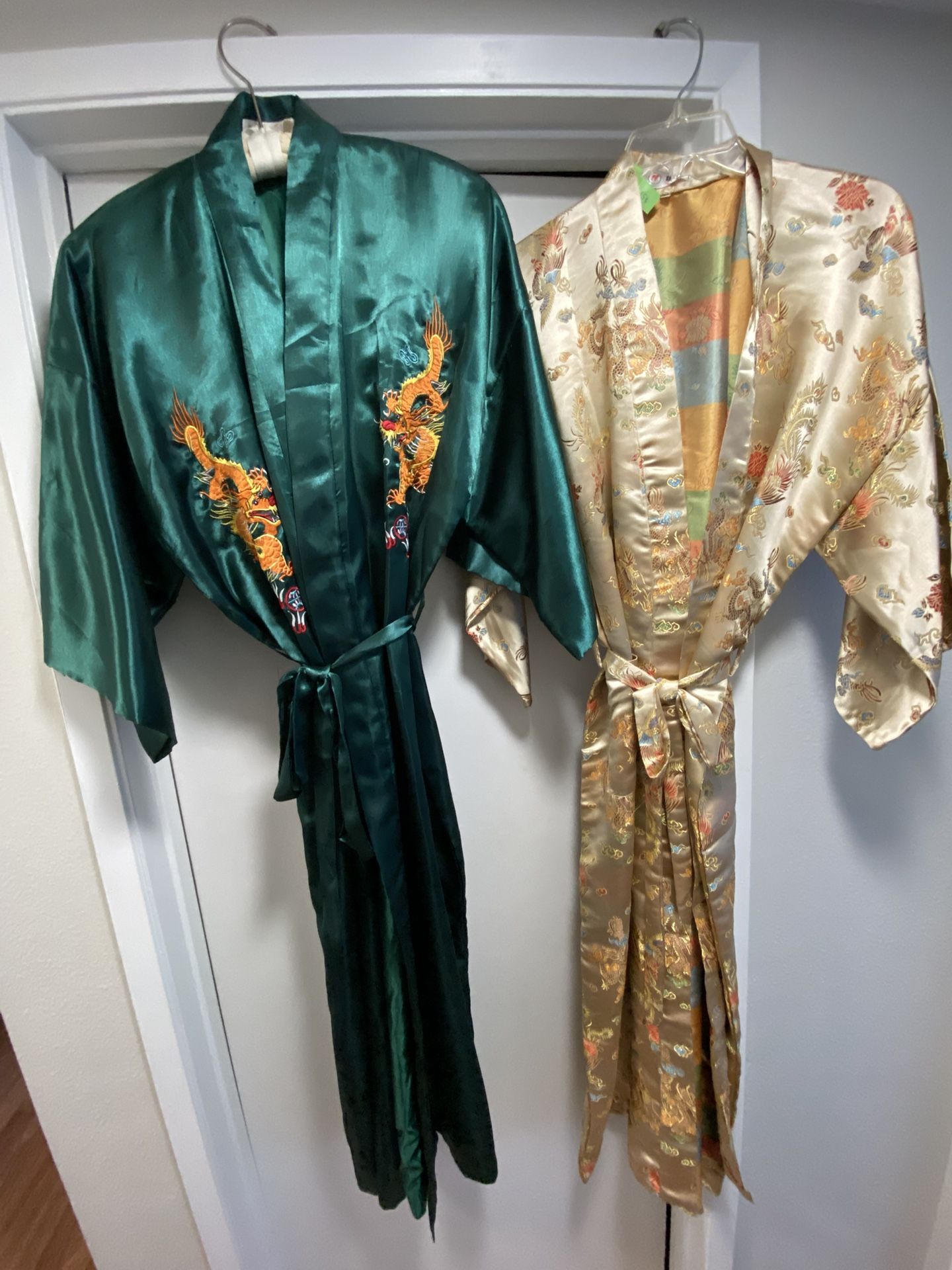 Silk Robe From China $25 - green one only