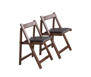 New 2 pack Folding Dining Chairs with Padded Seat