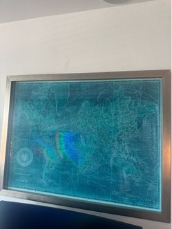 Wall Art World Map Z Gallerie