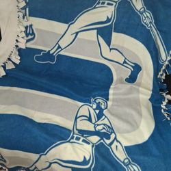 Dodgers Fleece Tie Blanket 