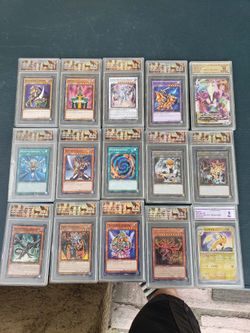 Yugioh Yu-Gi-Oh Cards New 1st Edition 1996 . All Exodia $600! All blue eyes dragons $1000! All 3 Tripe Blue eyes $600! All Graded Cards 14 for $1000!