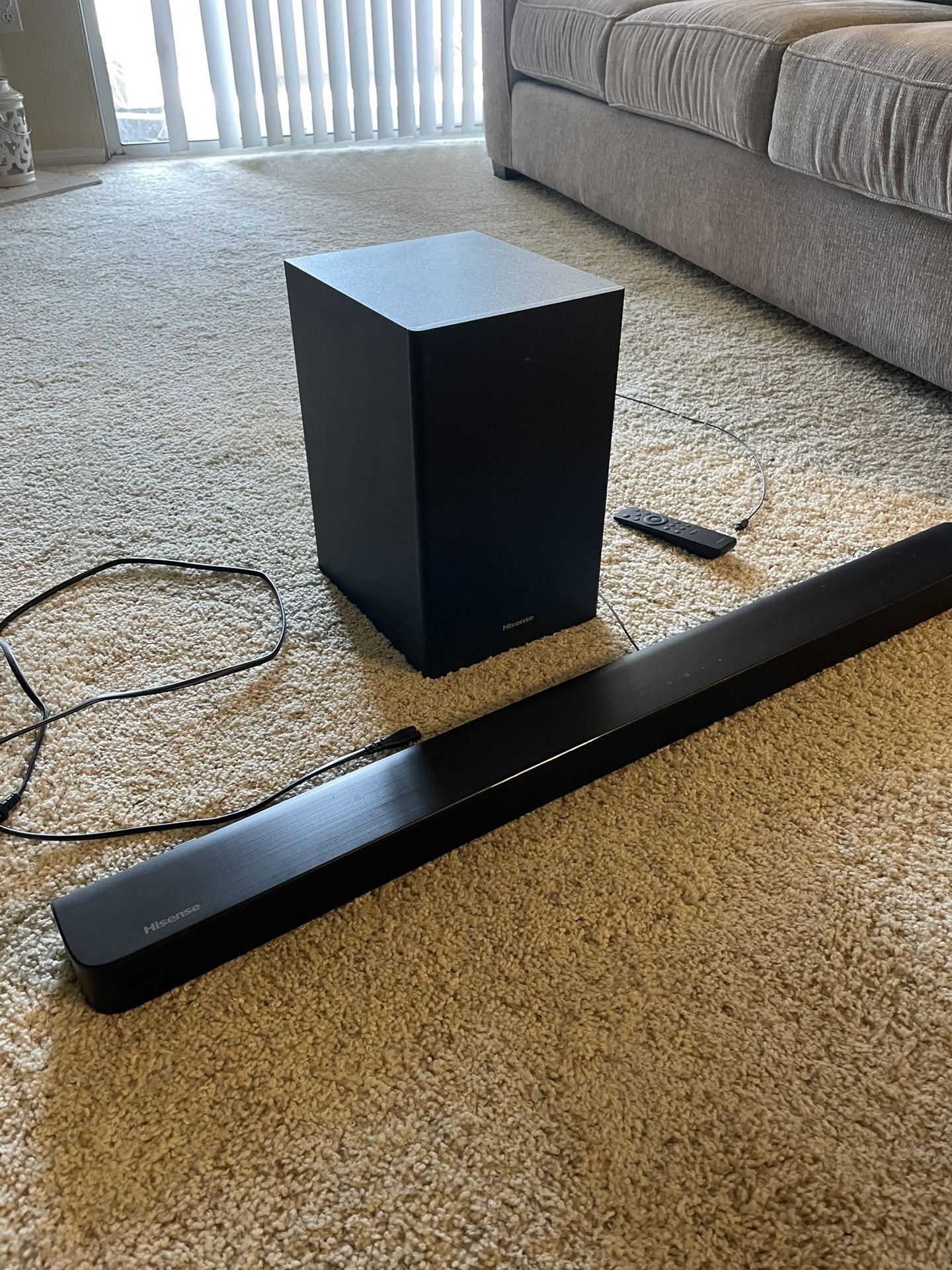 Hisense Sound Bar And Subwoofer