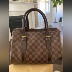 Louis Vuitton Berkeley N52000 Dameir Ebene Canvas Handbag Brown