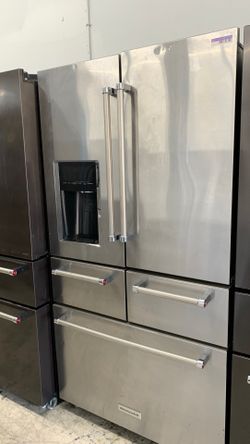 Kitchen Aid 5 Door Fridge In Stainless Steel