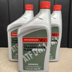 Honda Transmission Fluid ATF DW-1  (3 Pack)