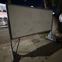 Double sided white board
